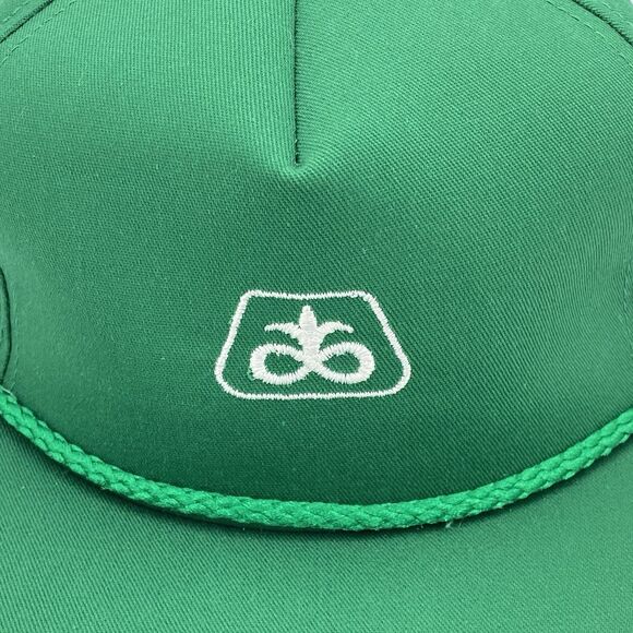 Vintage K-Brand Pioneer Seed Logo Strap Back Hat Green USA Made (H28) - Picture 10 of 10